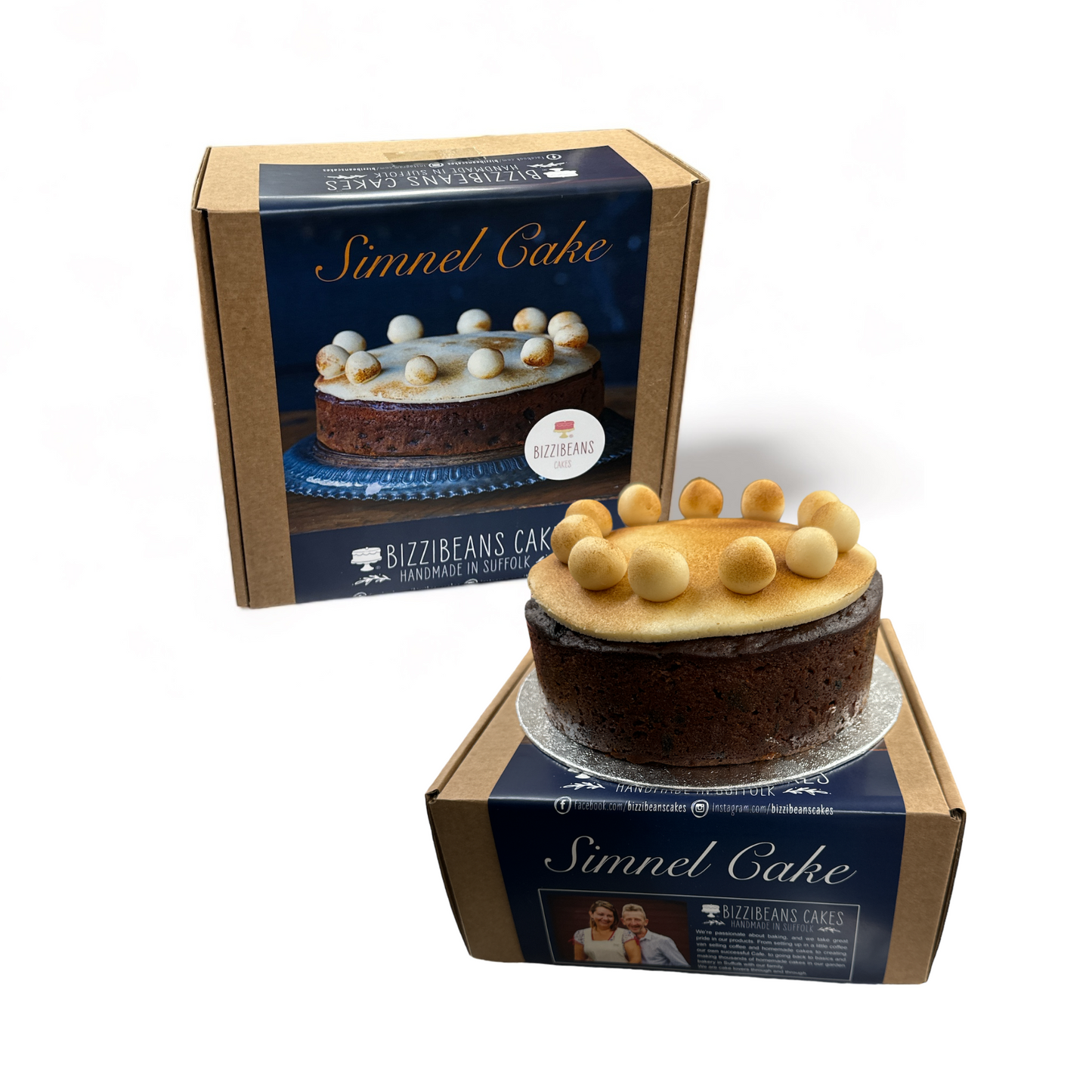 Simnel cake, easter fruit cake, for delivery.
