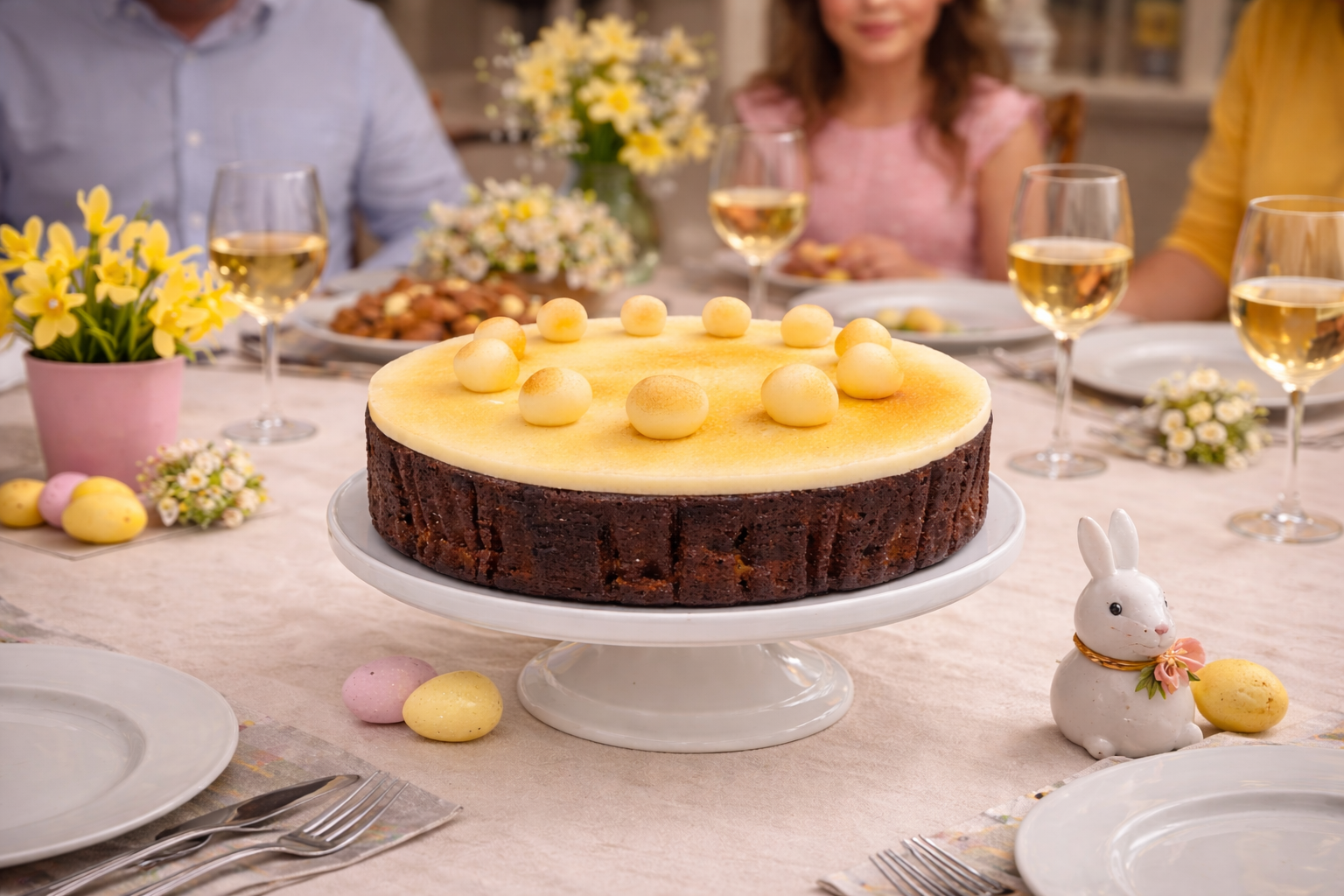 Handmade gluten-free Easter fruit cake