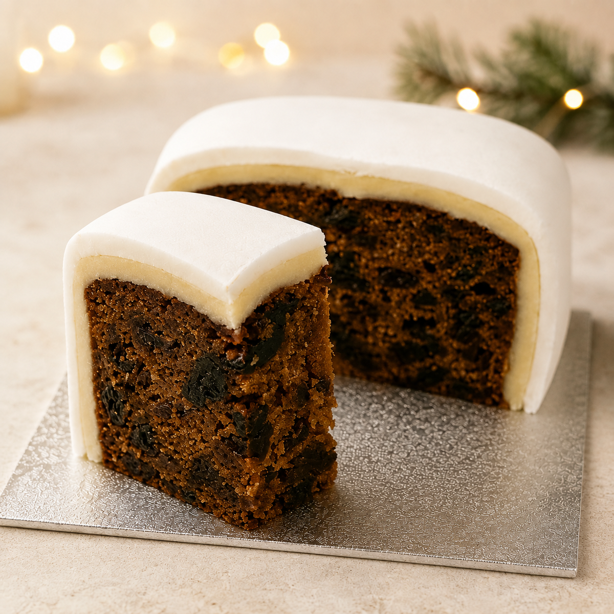 A proper Christmas cake, just a little more manageable