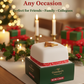 Handmade vegan Christmas fruit cake with printed gift box, 700g rum infused, Grandpa’s Cakes