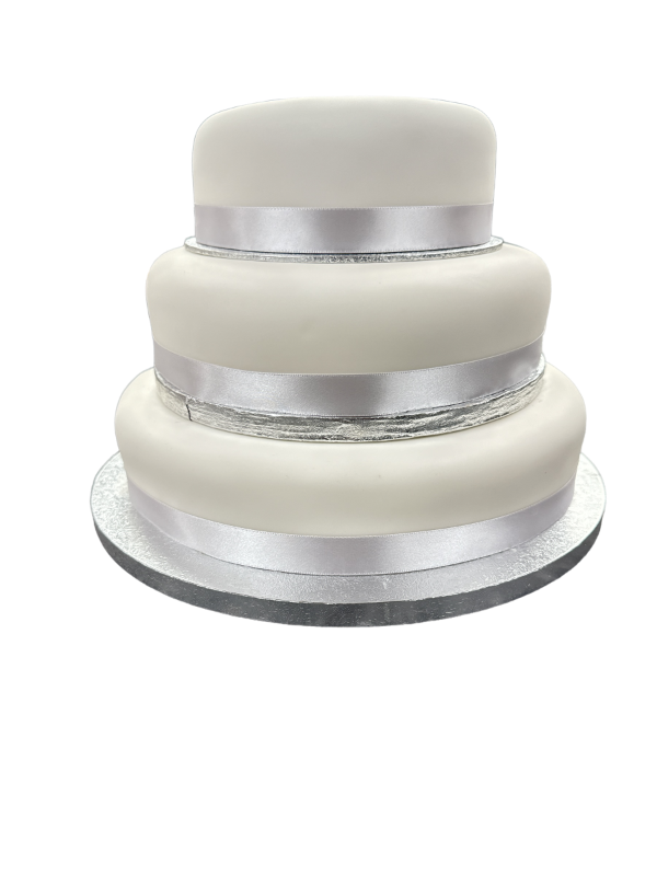 wedding fruit cake, three tier cake, cakes delivered, handmade wedding cakes, iced fruit cake. how many slices?