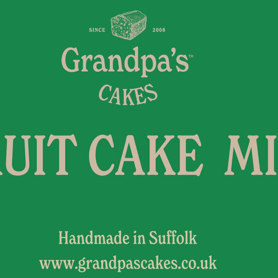 Video showing Grandpas Cakes Fruitcake Mix, how easy it is to make, add just 2 eggs, mix and bake, great results, moist and tasty Christmas fruit cake.